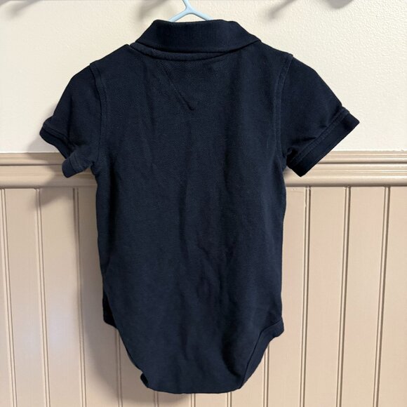 Tommy Hilfiger Short-Sleeve Onesie| 18M | Blue Polo - Picture 2 of 2